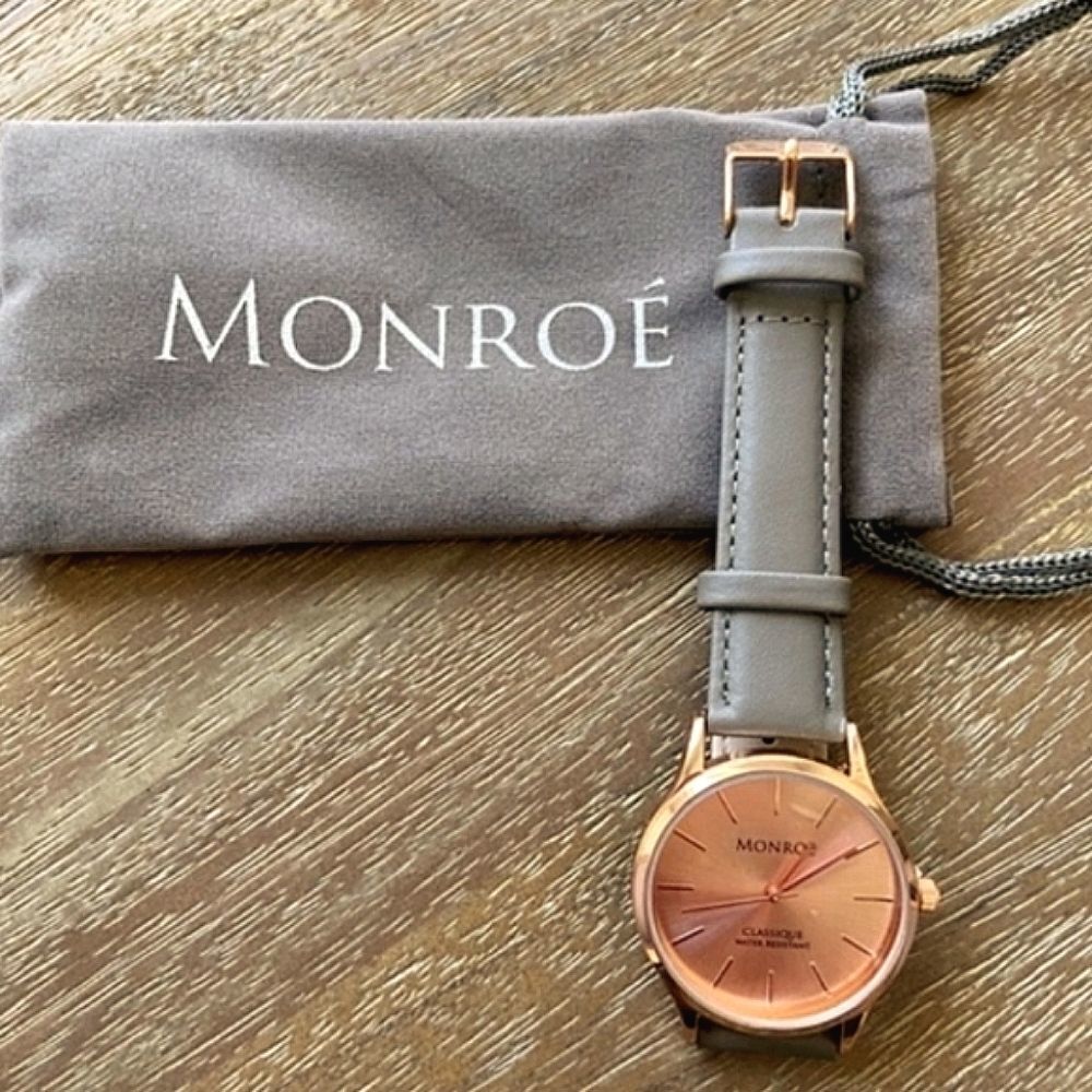 Monroe RG & Gray Leather Quartz Watch